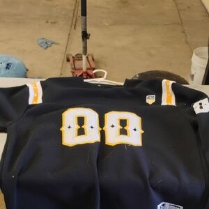 Men's Black and Yellow Sports Sweatshirt